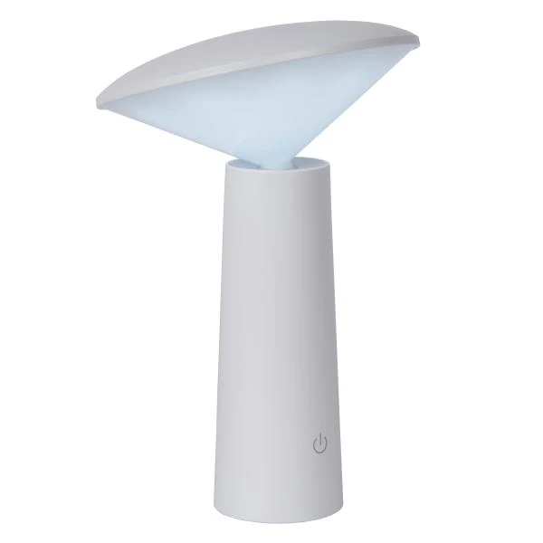 Lucide JIVE - Lámpara de mesa Recargable Dentro/Fuera - Batería/acumulador - Ø 13,7 cm - LED Regul. - CCT - 1x3W 2800K/6500K - IP44 - Blanco - detalle 1